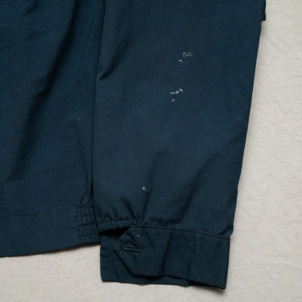 Vintage 60s 70s English Squire Thrashed‎ Cropped Work Jacket Talon Zip XXL